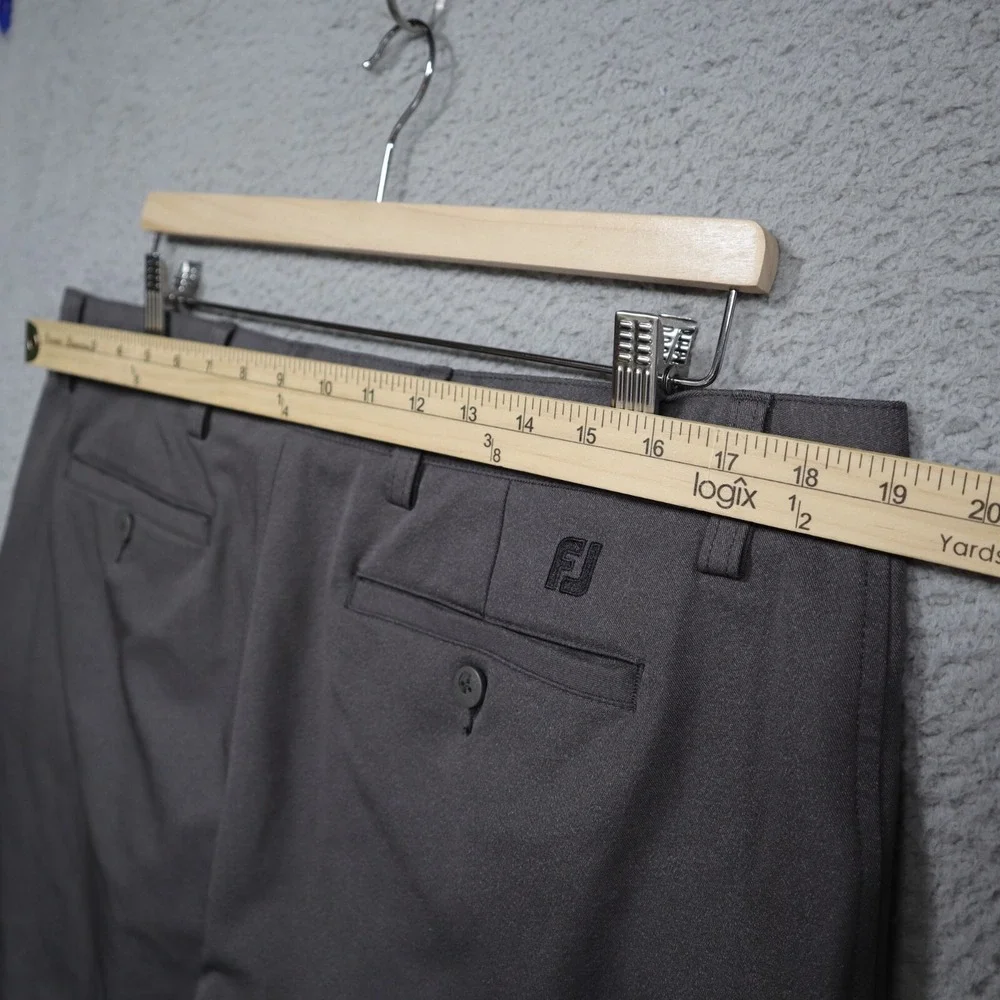 Footjoy Pants Mens 38x30 Gray Golf Performance‎ Flat Front Stretch Lightweight